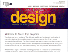 Tablet Screenshot of greeneyegraphics.com